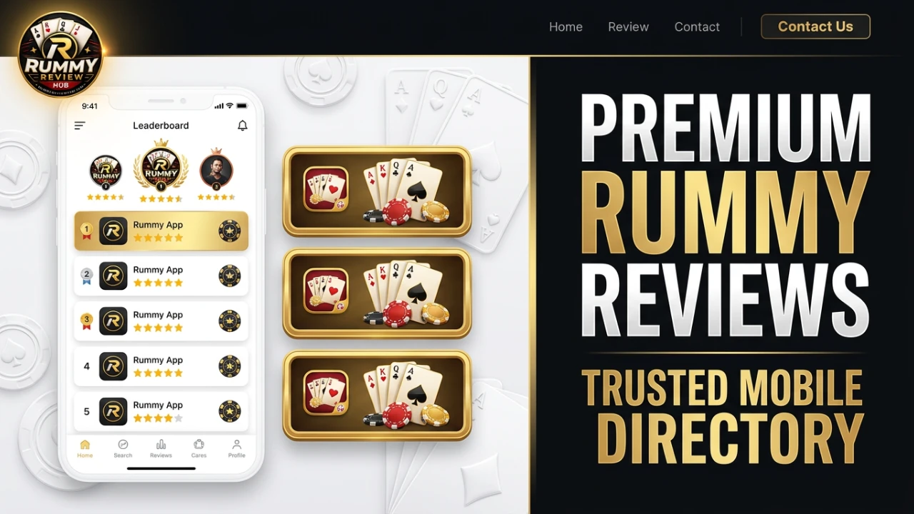Top rummy app reviews leaderboard banner